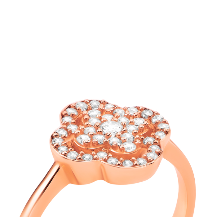 Золотое кольцо с фианитами. Артикул UG51111015801