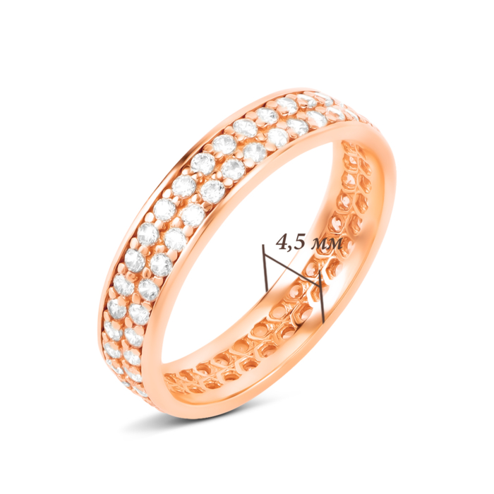 Золотое кольцо с фианитами. Артикул UG51111015901