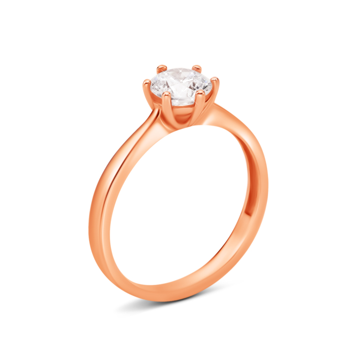 Золота каблучка з фіанітом. Артикул UG51111016801