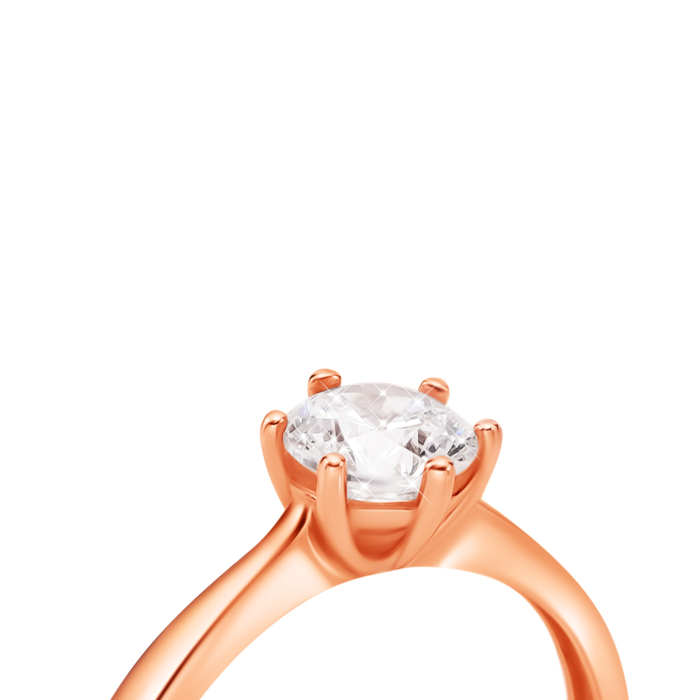 Золотое кольцо с фианитом. Артикул UG51111016801