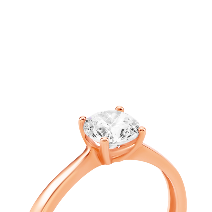 Золотое кольцо с фианитом. Артикул UG51111016901