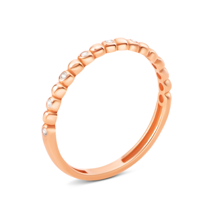 Золота каблучка з фіанітами. Артикул UG51111020501
