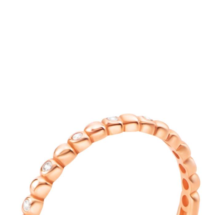 Золота каблучка з фіанітами. Артикул UG51111020501