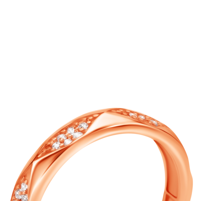 Золотое кольцо с фианитами. Артикул UG51111021401