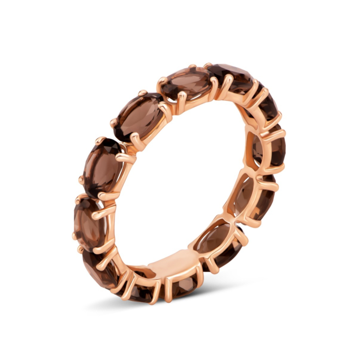 Золотое кольцо с раухтопазом. Артикул UG51111024001 рт