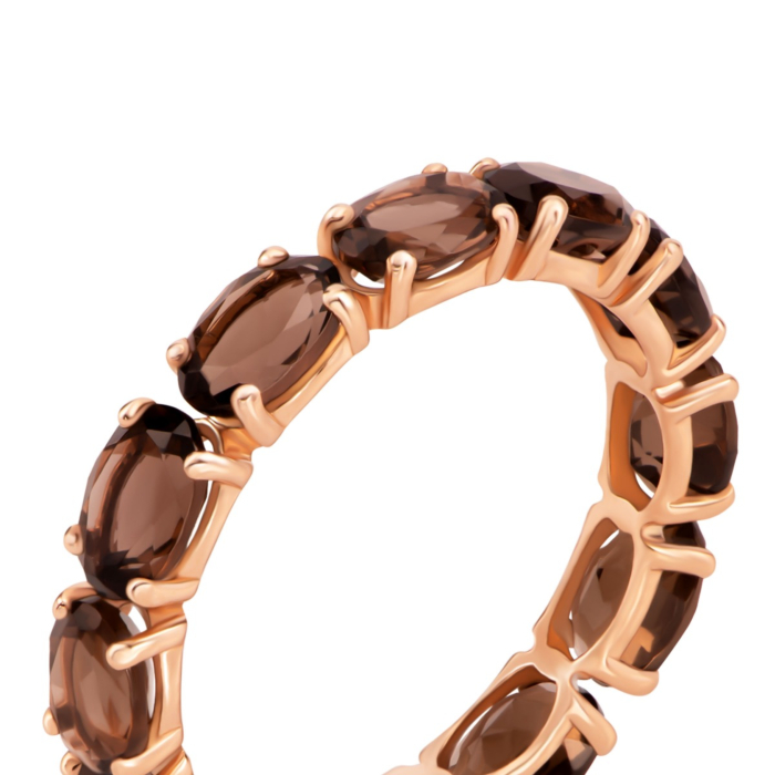 Золотое кольцо с раухтопазом. Артикул UG51111024001 рт