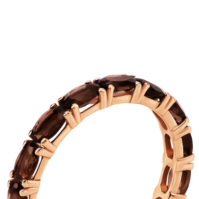 Золотое кольцо с раухтопазом. Артикул UG51111024101 рт