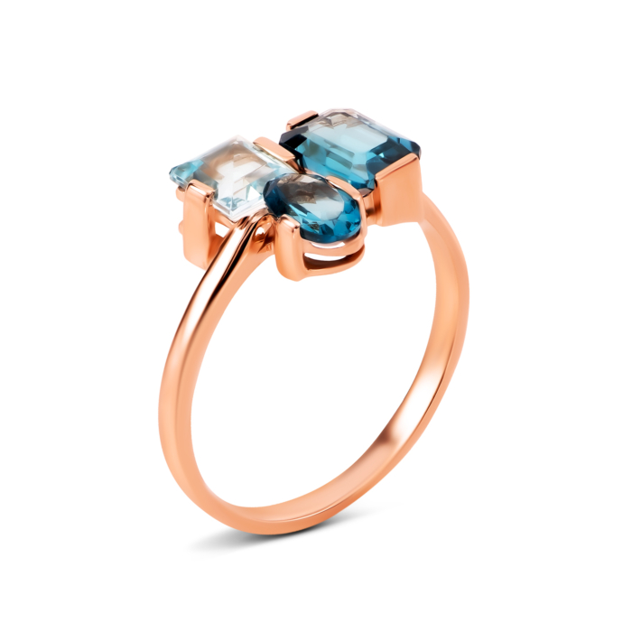 Золотое кольцо с топазом. Артикул UG51111024701