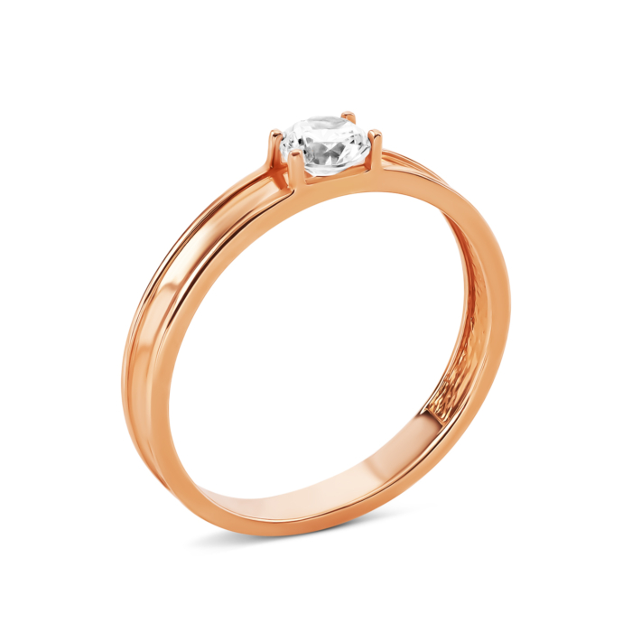 Золотое кольцо с фианитом. Артикул UG5111211