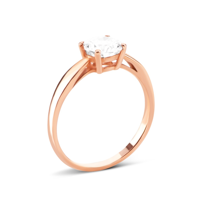 Золота каблучка з фіанітом. Артикул UG5111311