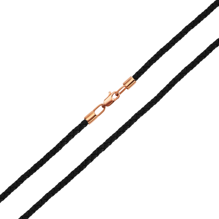 Ювелирный шнурок с золотым замком. Артикул UG5ПК112и