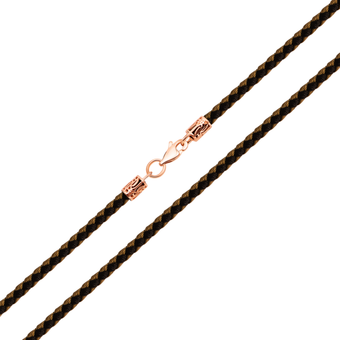 Ювелирный шнурок с золотым замком. Артикул UG5113203-1Т