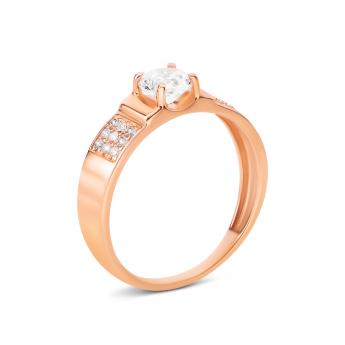 Золотое кольцо с фианитами. Артикул UG5113451