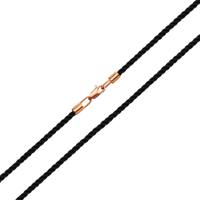 Ювелирный шнурок с золотым замком. Артикул UG5ПК113и