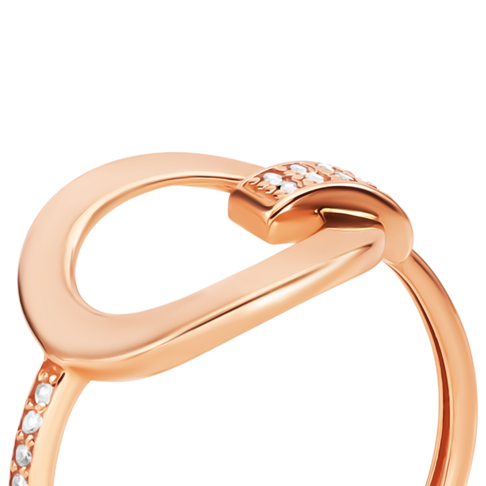 Золота каблучка з фіанітами. Артикул UG5114071