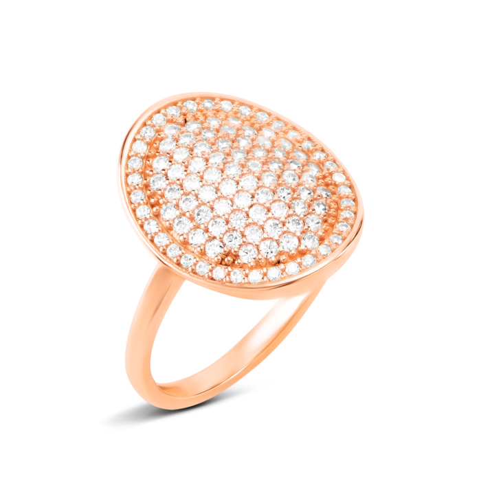 Золота каблучка з фіанітами. Артикул UG5119014910101