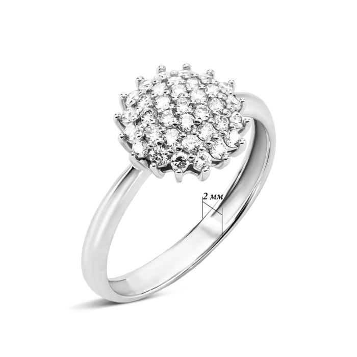 Золота каблучка з діамантами. Артикул UG51191504202