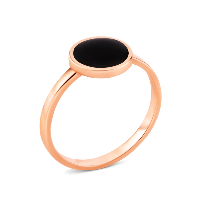 Золотое кольцо с эмалью. Артикул UG5119202510101