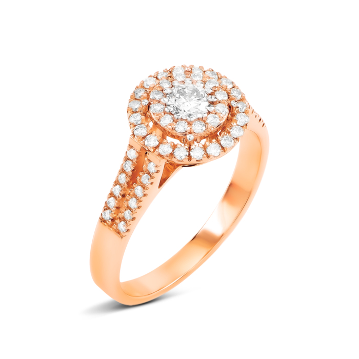 Золотое кольцо с бриллиантами. Артикул UG51192181201