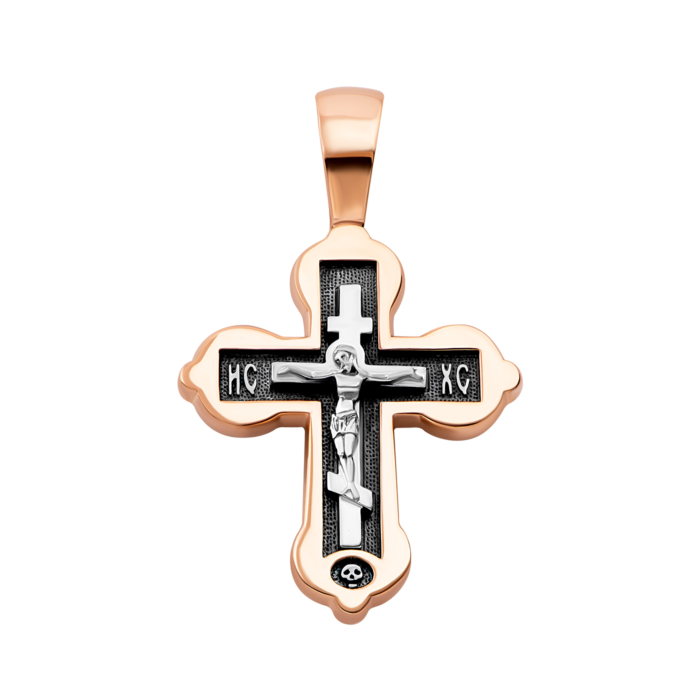 Золотой крестик. Распятие Христа. Артикул UG5ЗК11
