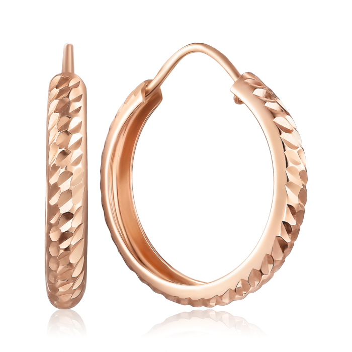 Золоті сережки без вставки. Артикул 20821/б