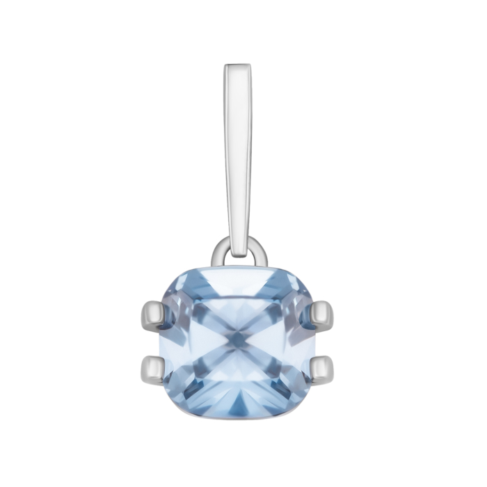 Срібна підвіска з фіанітом. Артикул UG5п1294гRh