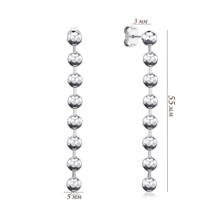 Серебряные серьги. Артикул OCAXD000025-E/12