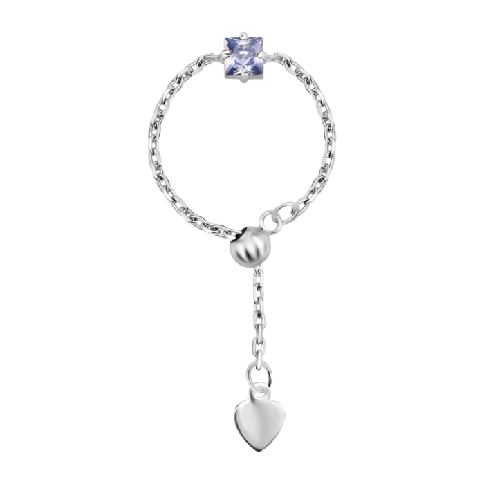 Безразмерное серебряное кольцо. Артикул UG5к1405Rh