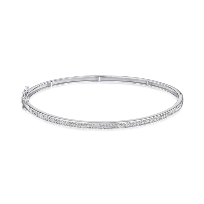 Браслет из белого золота с бриллиантами. Артикул 560141/02/1/9023