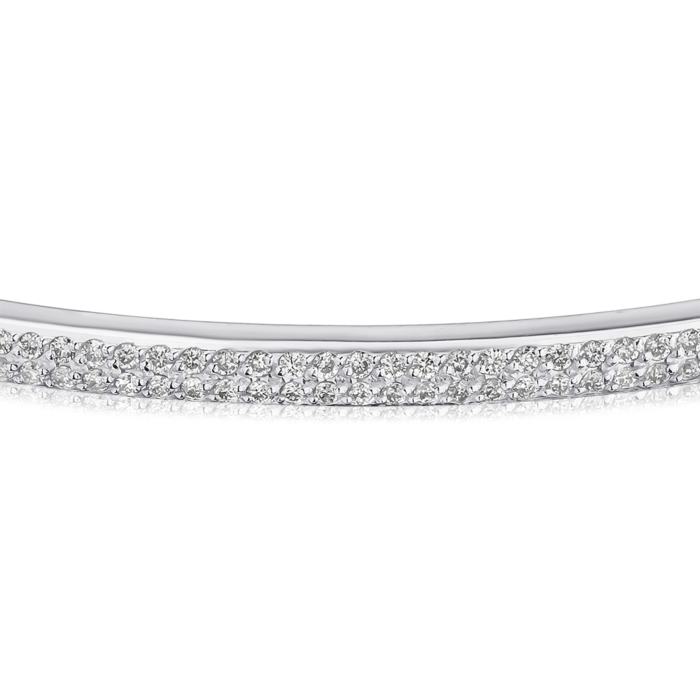 Браслет з білого золота з діамантами. Артикул 560141/02/1/9023