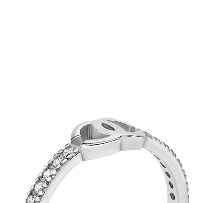 Серебряное кольцо с фианитами. Артикул UG51413К.Rh