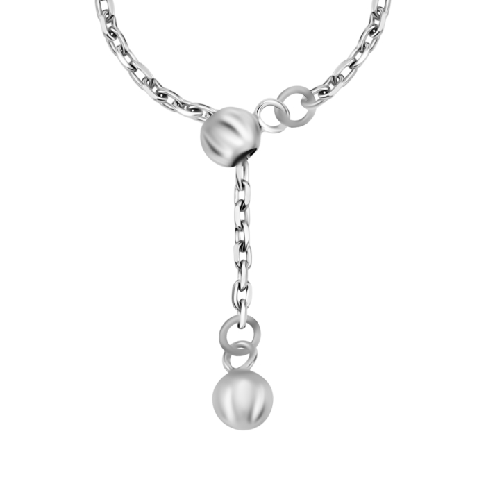 Безрозмірна срібна каблучка. Артикул UG5к1427Rh