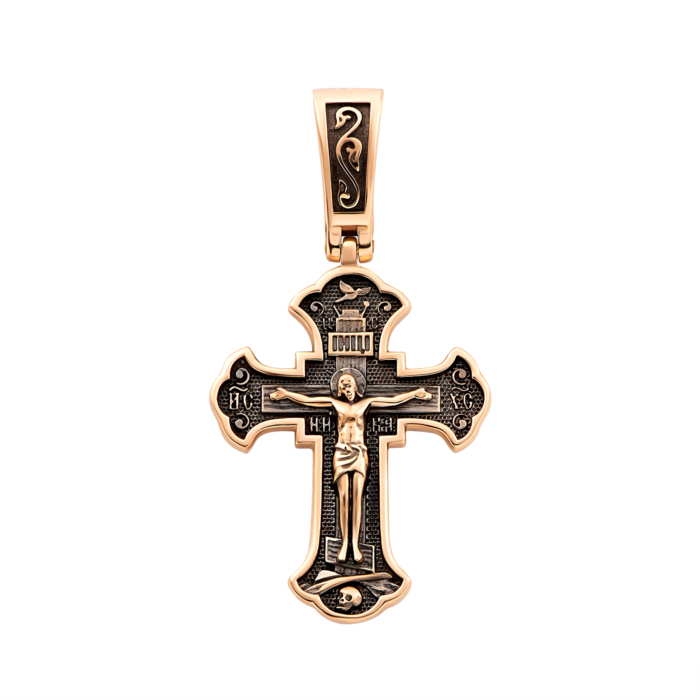 Золотий хрестик. Розп'яття Христове. Артикул UG5Кр1501р