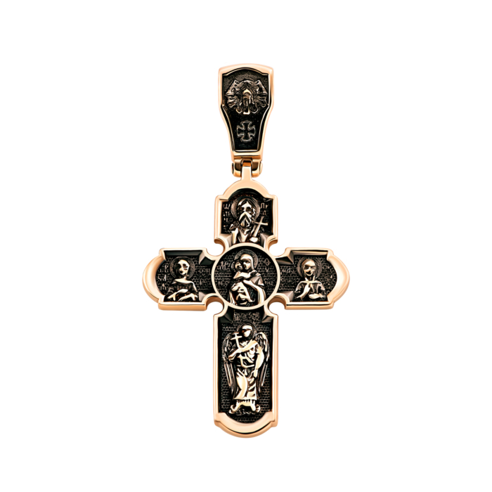 Золотий хрестик. Розп'яття Христове. Артикул UG5Кр1505р