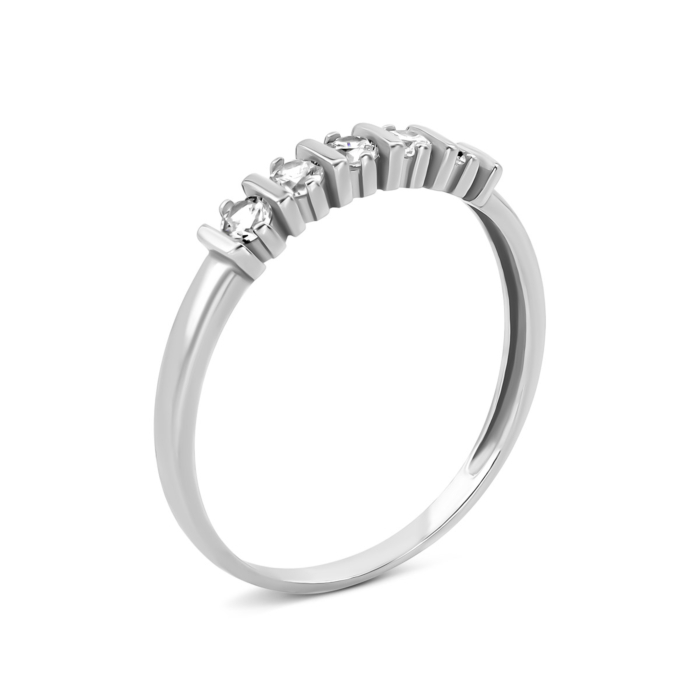 Серебряное кольцо с фианитами. Артикул UG51512К.Rh