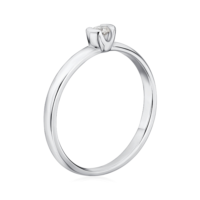 Золота каблучка з діамантом. Артикул 53151/02/1/8602