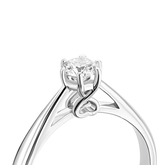 Золота каблучка з діамантом. Артикул UG5К1766/1