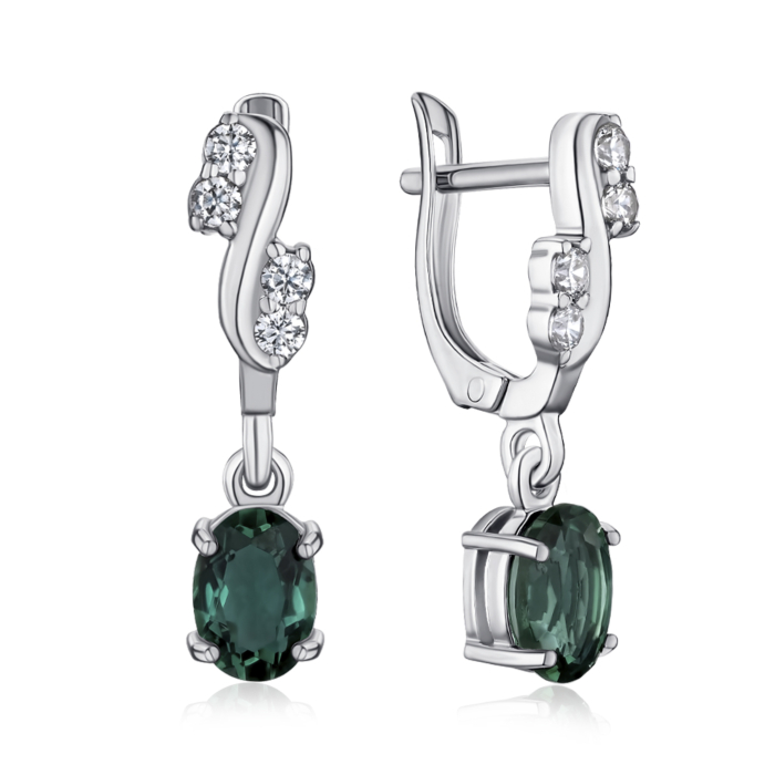 Серебряные серьги. Артикул 40565/12/1/3770