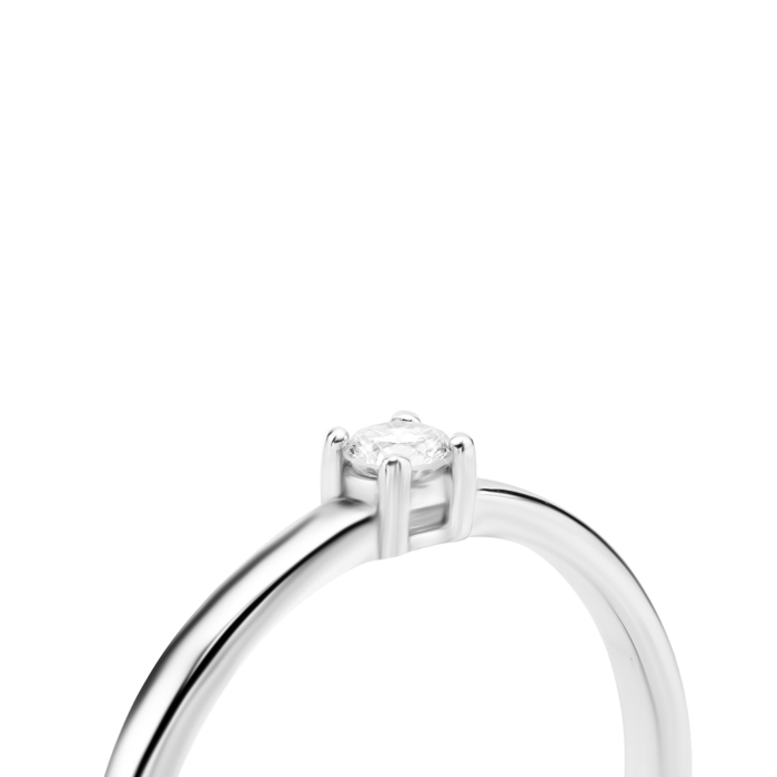 Золотое кольцо с бриллиантом. Артикул UG518/0153/02/01/02