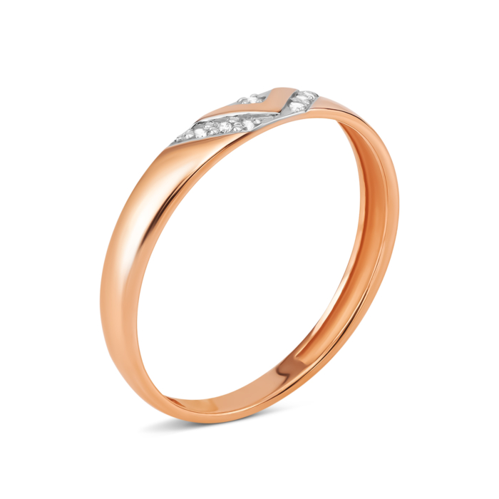 Золотое кольцо с бриллиантами. Артикул UG518/0158/01/01/01