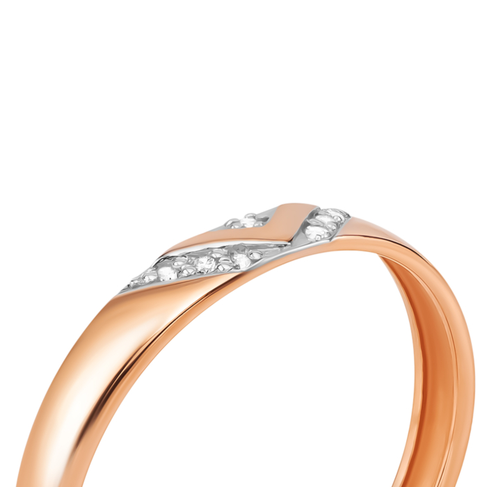 Золотое кольцо с бриллиантами. Артикул UG518/0158/01/01/01