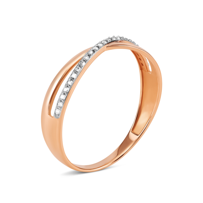 Золотое кольцо с бриллиантами. Артикул UG518/0170/01/01/01