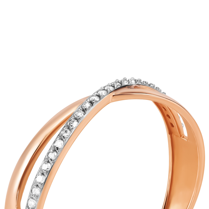 Золотое кольцо с бриллиантами. Артикул UG518/0170/01/01/01