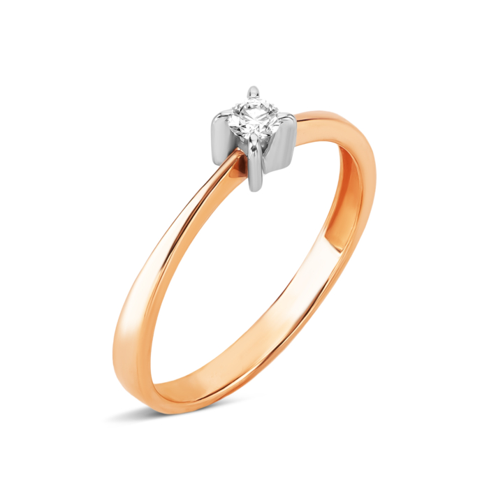 Золотое кольцо с бриллиантом. Артикул UG5180005/10/00/0051