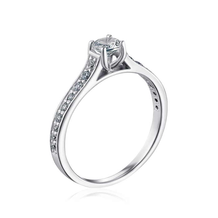 Золотое кольцо с фианитами. Артикул 12181/02/1/78