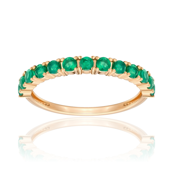 Золота каблучка з агатом 530481/01/0/7144