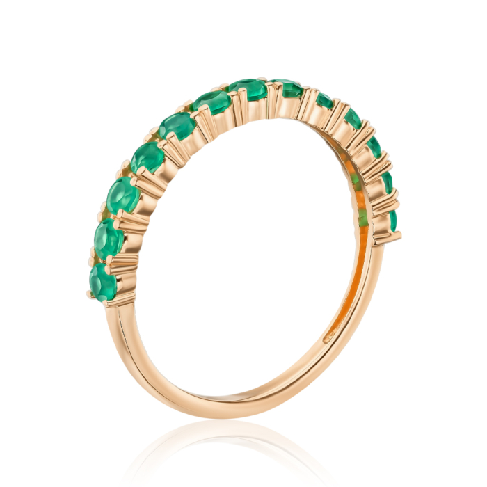 Золота каблучка з агатом 530481/01/0/7144