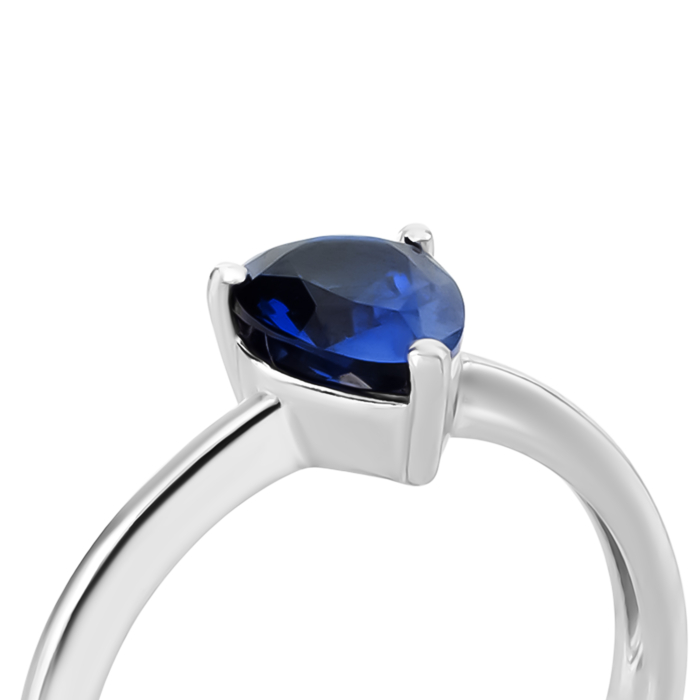 Серебряное кольцо с гидротермальным сапфиром. Артикул UG51850/1р-HSPH