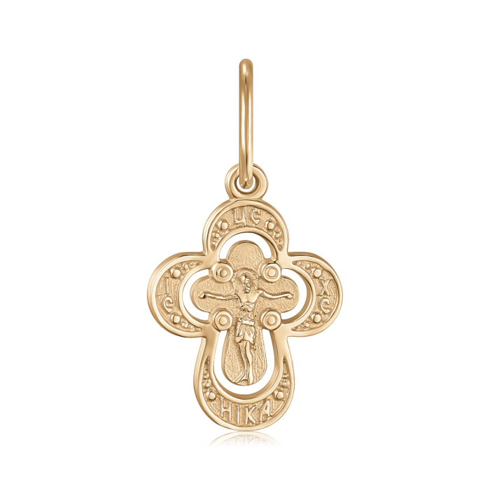 Золотий хрестик. Розп'яття Христове. Артикул 31581