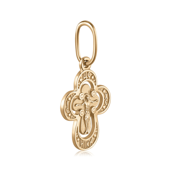 Золотий хрестик. Розп'яття Христове. Артикул 31581